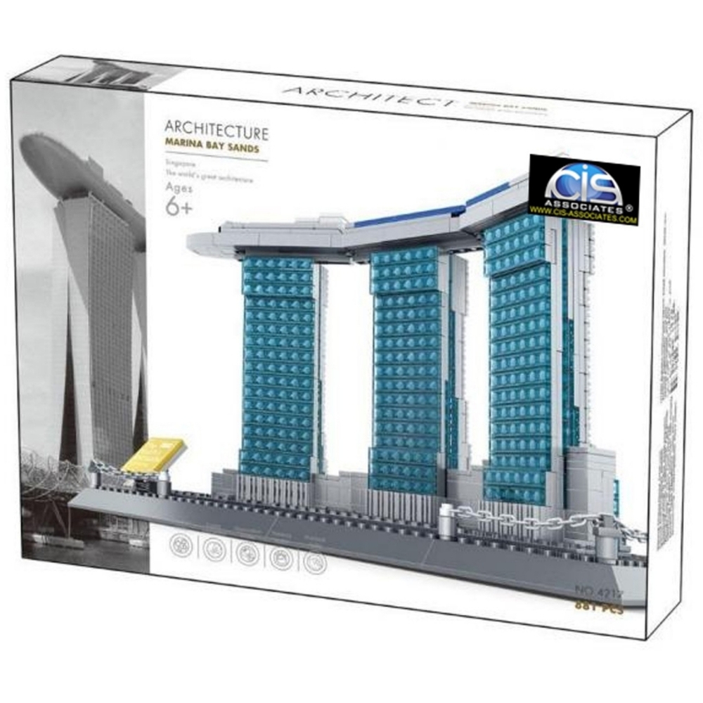 The Marina Bay Sands of Singapore City (No. 4217) - Intellectual Toy Bricks
